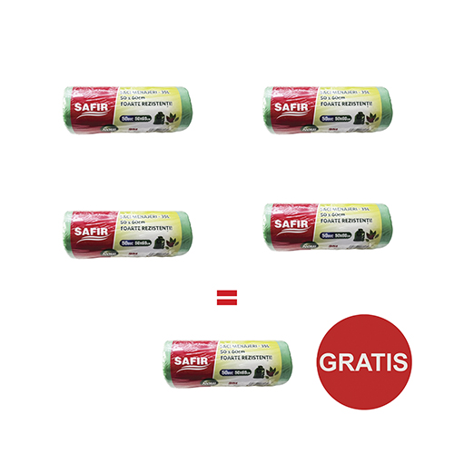 Pachet 4 Role saci meanjeri 35 L + 1 rola Gratuit Promo imagine 2022 depozituldepapetarie.ro
